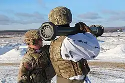 Ukrainian soldiers training with M141 in January 2022