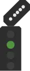 Junction indicator - right route