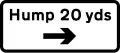 Direction and distance to hump ahead