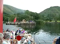 Raven leaving the jetty at Howtown.