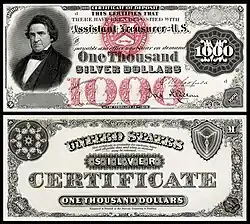 1878 $1,000 Silver Certificate Proof