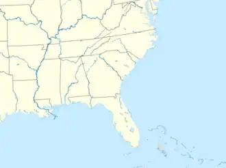 Falcons–Panthers rivalry is located in USA Southeast