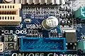 Standard USB 3.0 / 3.x Gen 1 19-pin shrouded header (20 with one missing).