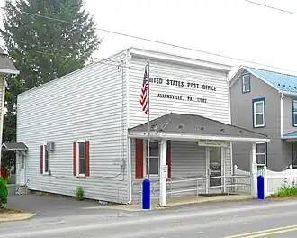 The Allensville post office