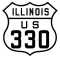 U.S. Route 330 marker