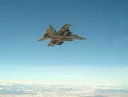 Ten Mark 83 bombs aboard a US Navy F/A-18E.
