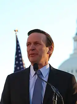 A photo of the U.S. Senator from Connecticut, Chris Murphy, taken in 2017.