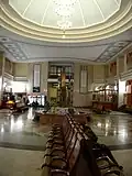 The Grand Hall with the fountain.