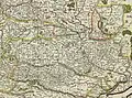 Eastern territories of the Polish–Lithuanian Commonwealth on the map by F. de Wit, issued in Amsterdam in the first half of XVII century.