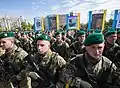 Ukrainian Border Guards in a parade, 2018