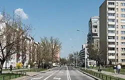 Apartment buildings on Romaszewskiego Street in Słodowiec.