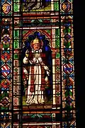 Ulisse De Matteis, St. Gregory, detail of the stained glass window in the apse of Santa Trinita, Florence. 1897.