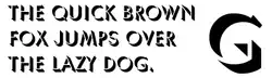 Sample of Umbra (digital font)