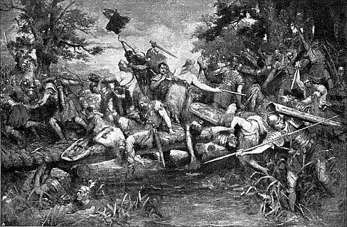 Unfortunate campaign of Germanicus, unknown artist, circa 1900