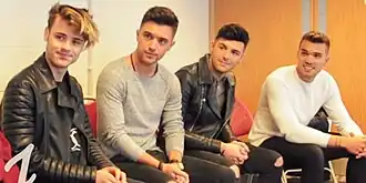 Union J interviewed by students of Ullswater Community College in 2016