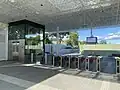 Station ticketing entrance, December 2023