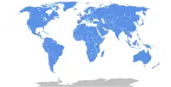 Image 6A map of the United Nations member states (from Vatican City)