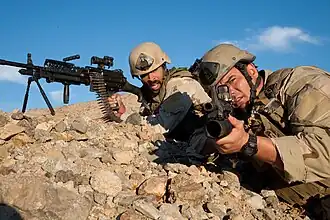 U.S. Navy SEAL with a Mk 48 Mod 0