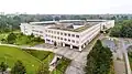 "Some shine when you read them" - Aerial photograph of the University Library of the CAU on Leibniz Street