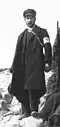 Unknown war correspondent of the First Balkan War, in the straights of Melouna, near Kozani, Greece. November 1912. Photograph collection of Actia Nicopolis Foundation, Preveza, Greece