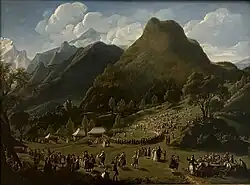 Élisabeth Vigée Le Brun, La Fête des bergers suisses à Unspunnen, (1808/1809)