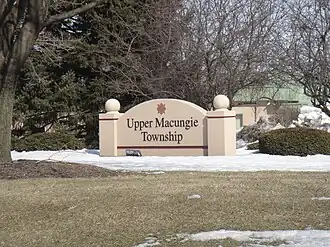 Township sign in Breinigsville, in March 2014