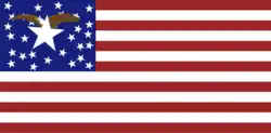 Reconstruction of a flag raised in 1855