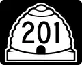 State Route 201 marker