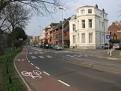 Image 47Utrecht has specially painted bicycle-only lanes. (from Road safety)