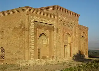 12th century Karakhanid mausoleum in Özgön