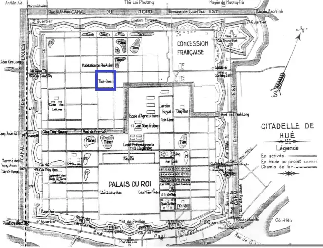 The location of altar inside the citadel.