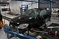 Rollover crash test of a 2006 Chevrolet Cobalt SS