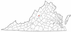 Location of Greenville, Virginia