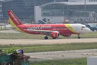 VietJet's "debut" livery in 2011.