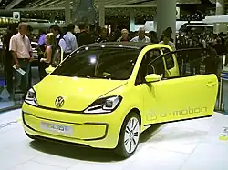 Volkswagen E-up concept car as shown at the IAA 2009