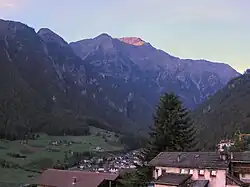 View towards the village