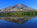 Ibituruna mountain reflection on Rio Doce river