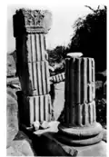view of Valetudo temple's column base and Pilaster.