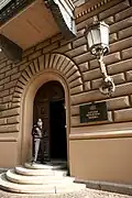 Main entrance on Klostera Street