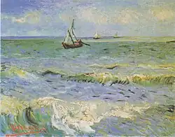 The Sea at Les Saintes-Maries-de-la-Mer, 1888, Van Gogh Museum, Amsterdam (F415)