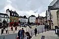The modern Place des Lices in Vannes