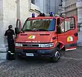 An IVECO Magirus Daily 65C15 van of the Vatican fire brigade.