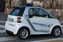 Image 36A Vatican gendarmerie car (from Vatican City)