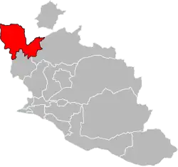 Location of Bollène