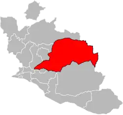 Location of Pernes-les-Fontaines