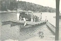 Old photo from 1920 of vedavati river