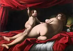 Cupid beating Venus, 1600-1615, Zeri priv. col.