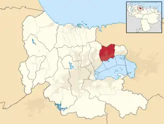 Location in Carabobo
