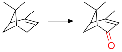 Pinene left verbenone right