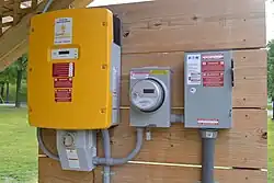 Solar string inverter and other balance of system components in Vermont, U.S.